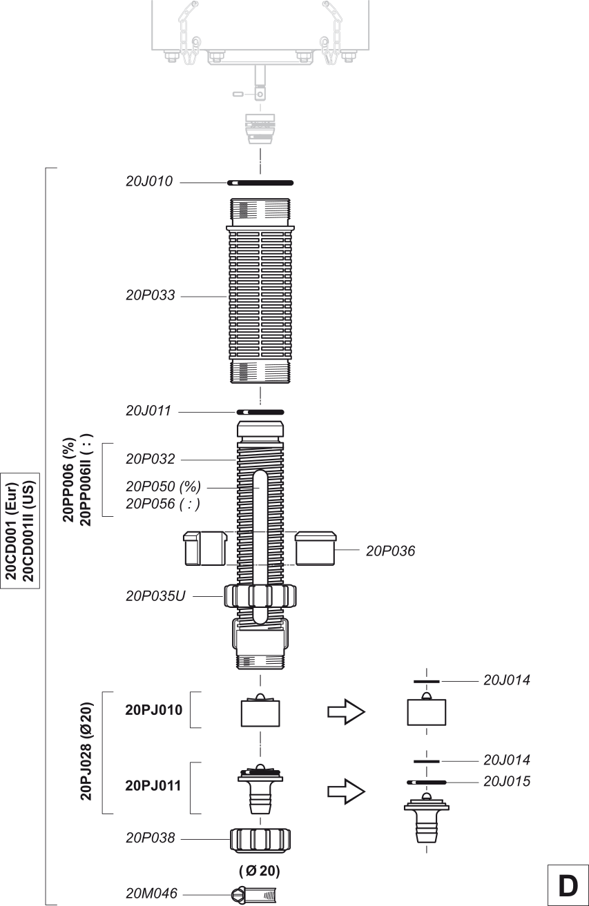 Dosatron D20S Ersatzteile 12