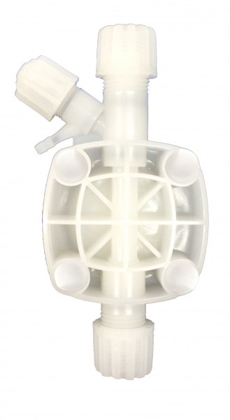 Etatron pump head PVDF Manual venting P.H. eOne/eTwin 20-30 l/h