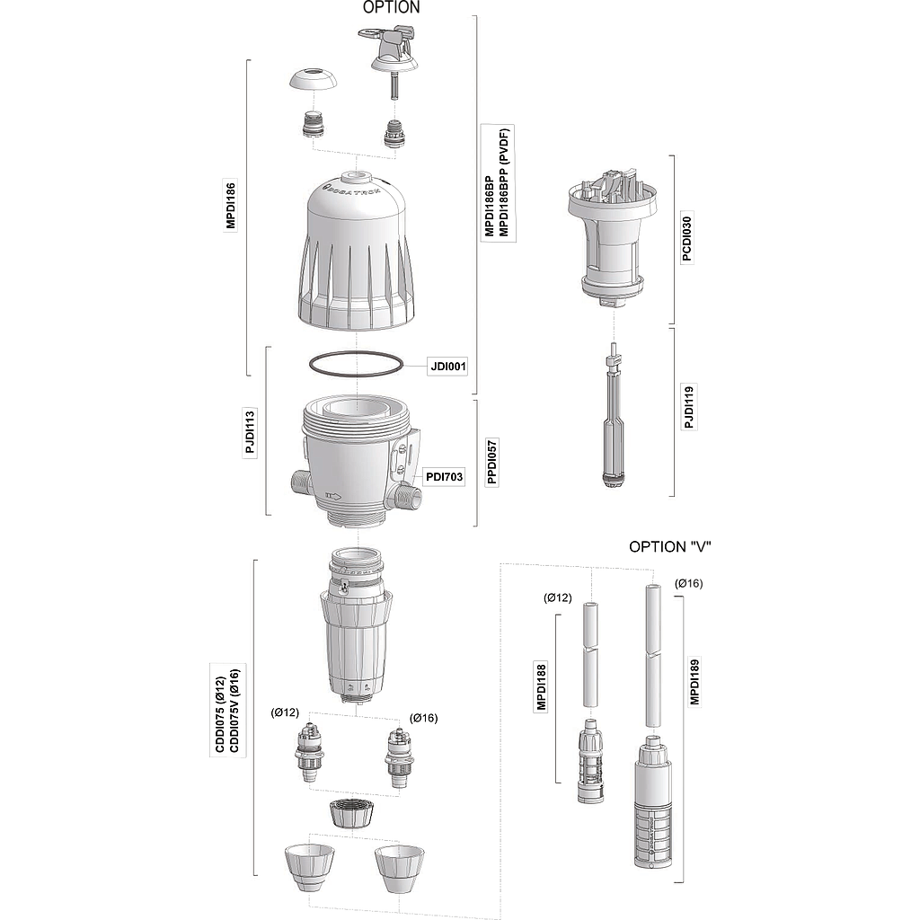 Piezas de recambio Dosatron D3RE5 