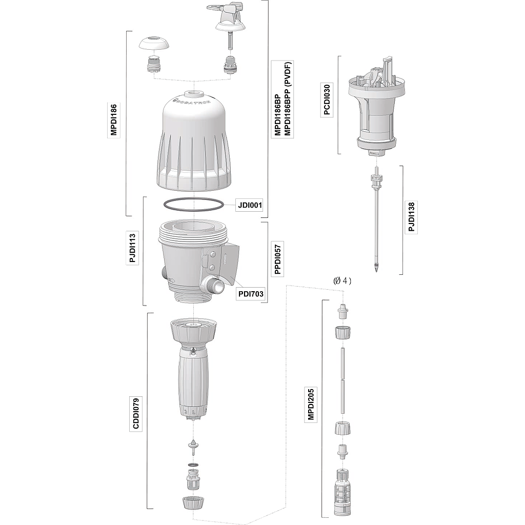 Dosatron D3RE3000 pièces de rechange